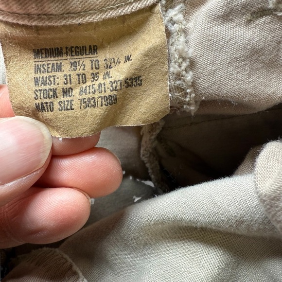 Vintage Wrangler US Army Combat Desert Camouflage Cargo Pants Trousers Medium - Picture 3 of 12